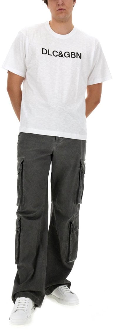 Dolce & Gabbana T-Shirt With Logo Wit
