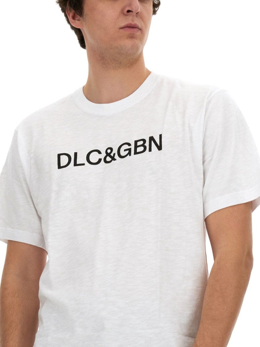 Dolce & Gabbana T-Shirt With Logo Wit
