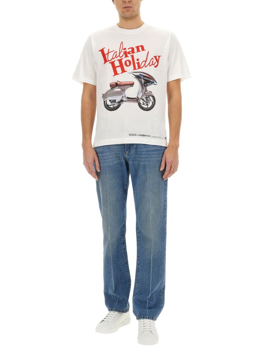 Dolce & Gabbana T-Shirt With "Wasp" Print Wit