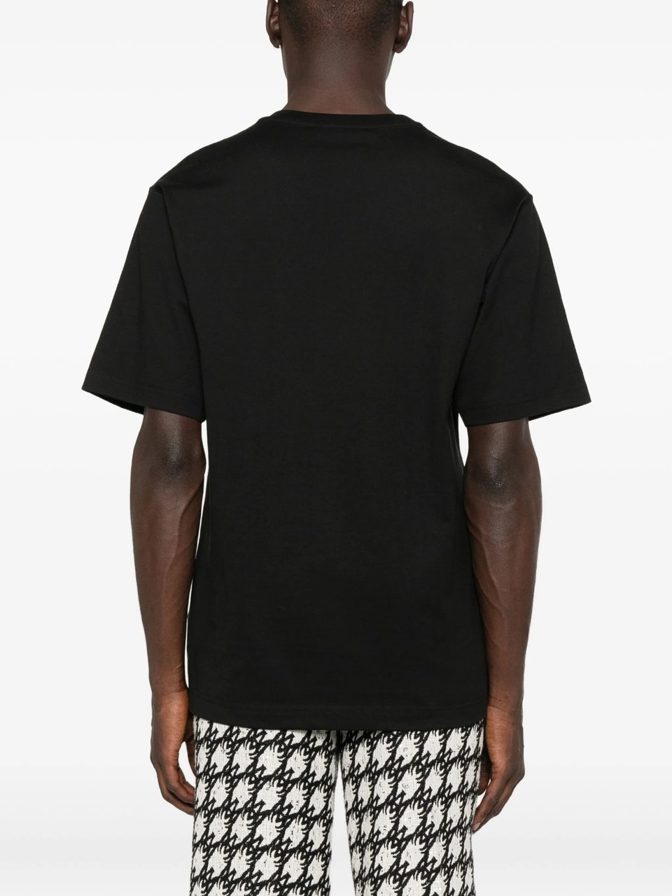Dolce & Gabbana Black Short-Sleeve Script Logo T-Shirt Zwart