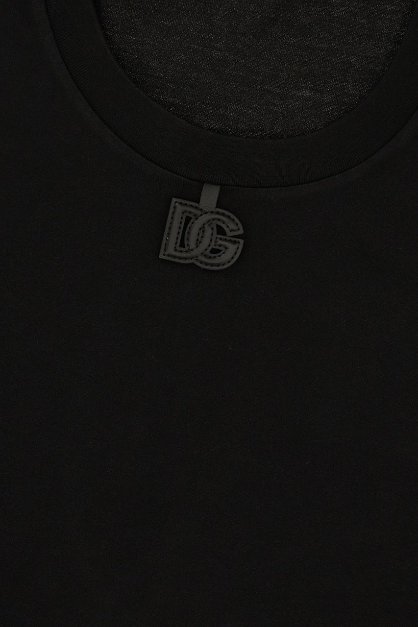 Dolce & Gabbana Dolce&gabbana Black cotton t-shirt Zwart