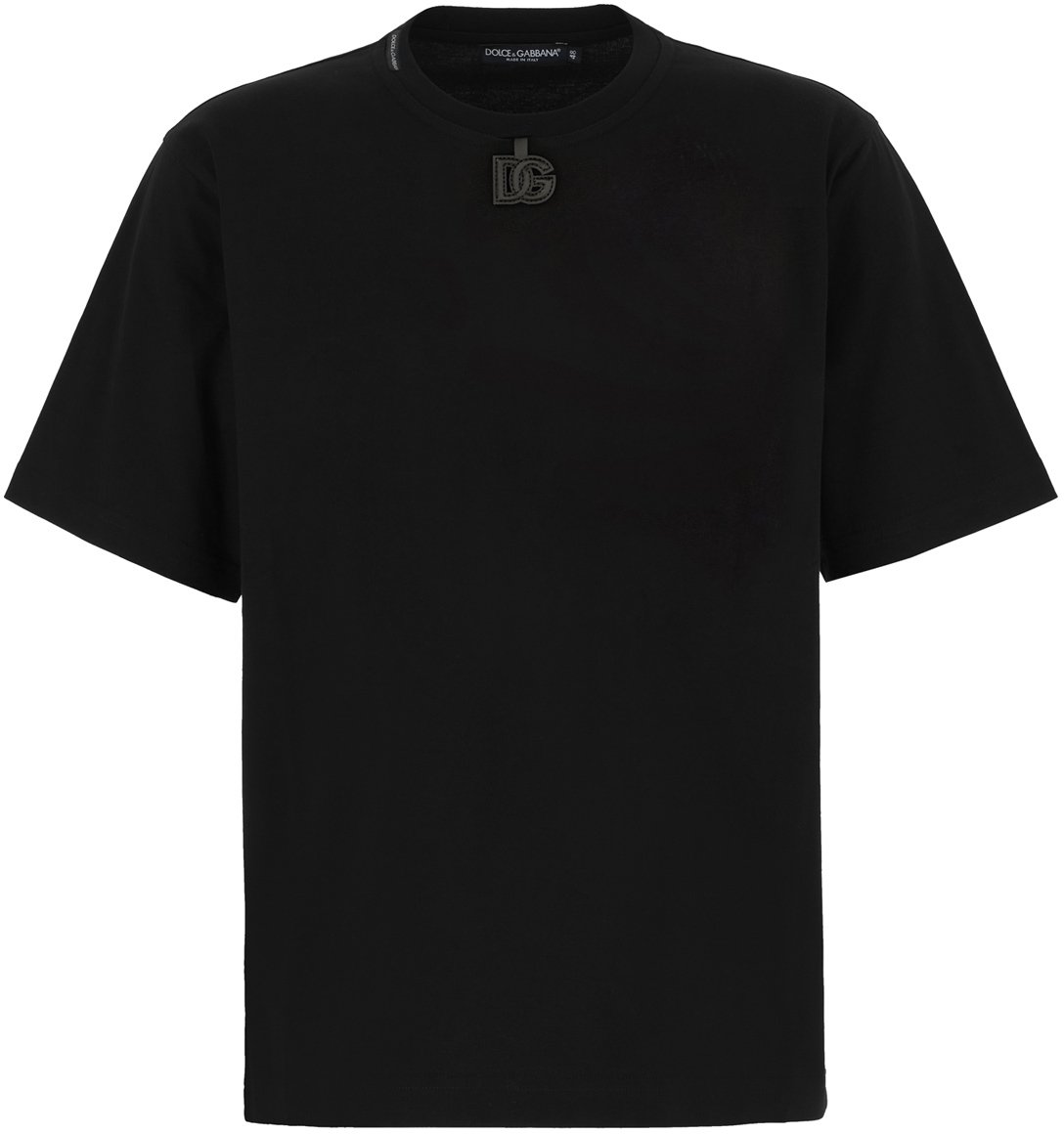 Dolce & Gabbana Dolce&gabbana Black cotton t-shirt Zwart