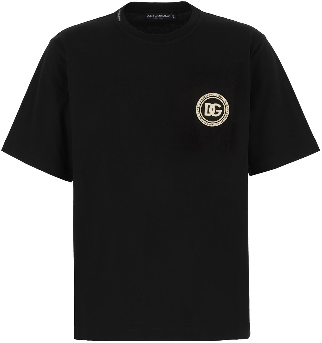 Dolce & Gabbana Dolce&gabbana Black cotton t-shirt Zwart