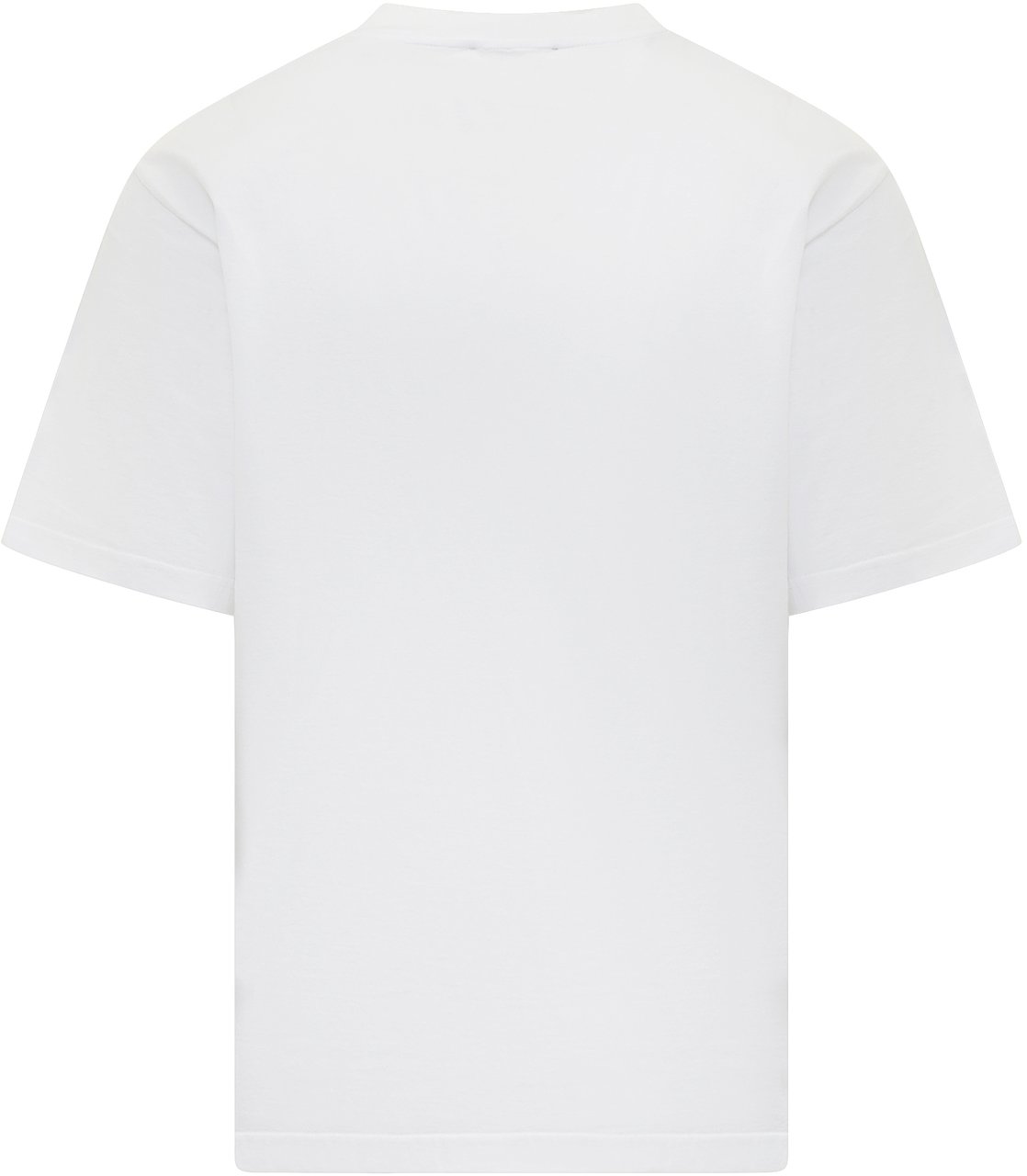 Dolce & Gabbana T-Shirt Jersey Con Logo Ricamato Wit