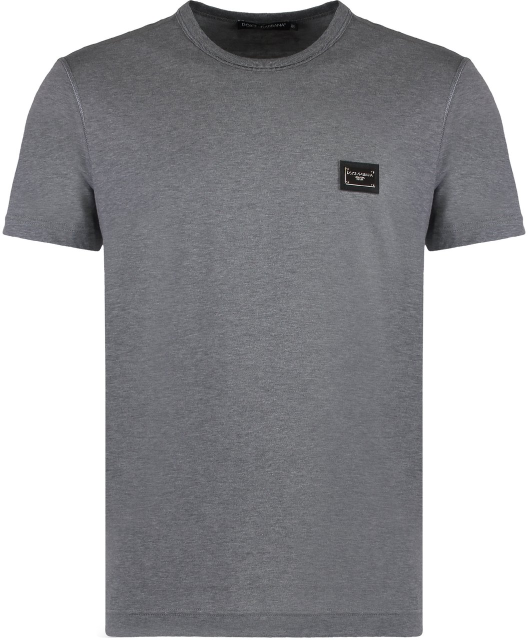 Dolce & Gabbana Cotton crew-neck T-shirt Grijs