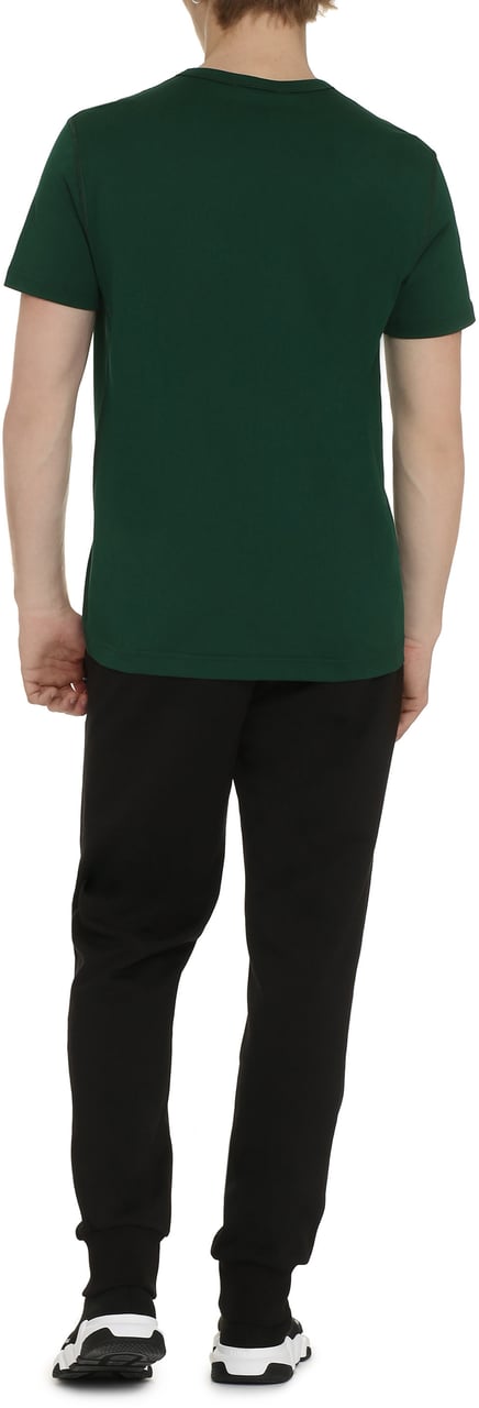 Dolce & Gabbana Cotton crew-neck T-shirt Groen