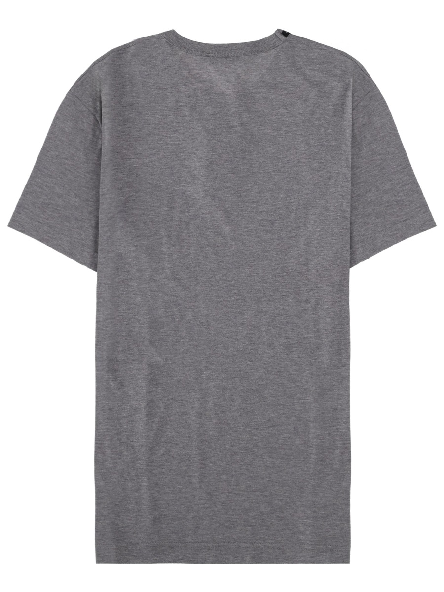 Dolce & Gabbana Heraldic Logo Cotton T-Shirt Grijs