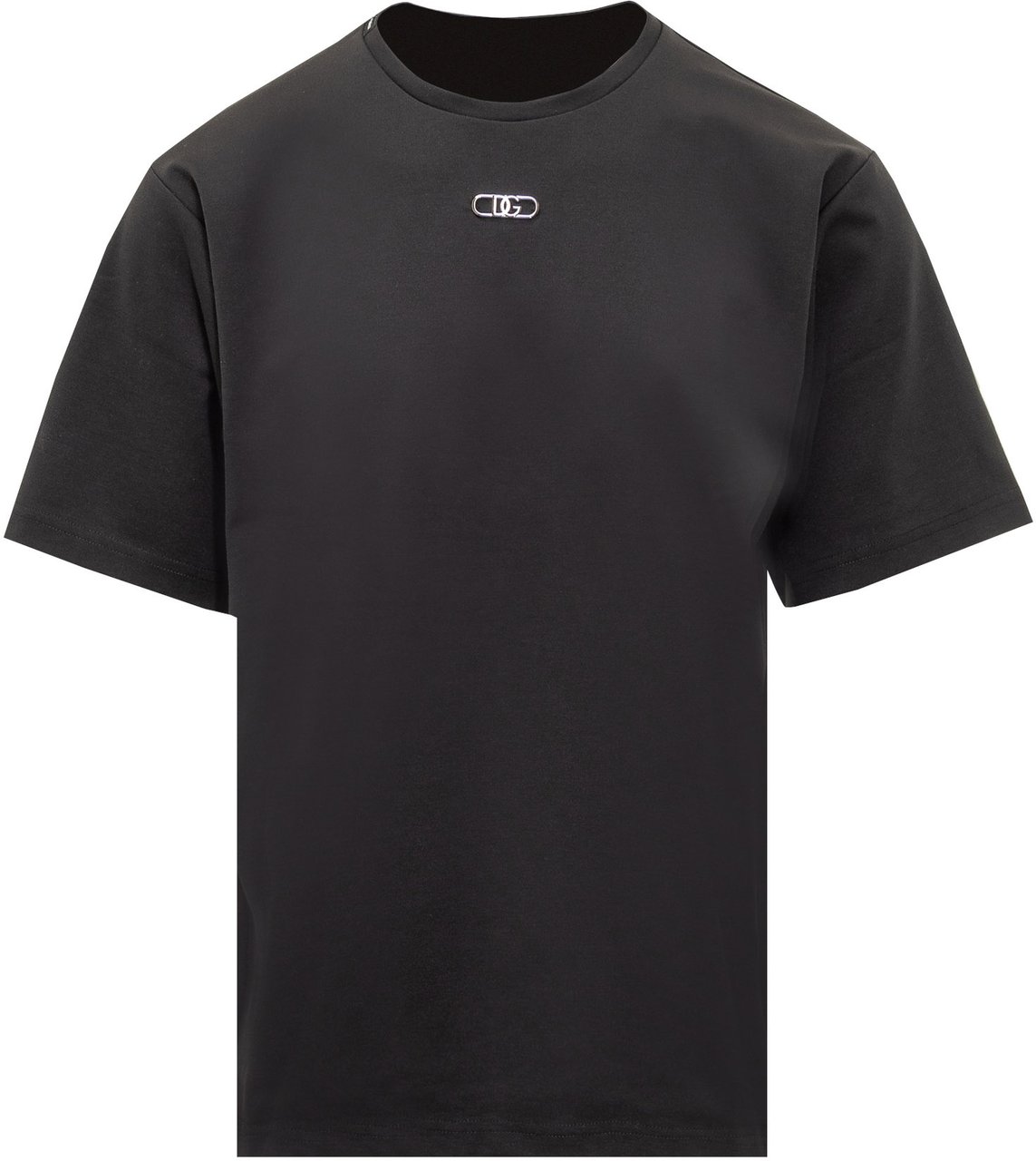 Dolce & Gabbana T-Shirt con Dettaglio Logo Zwart