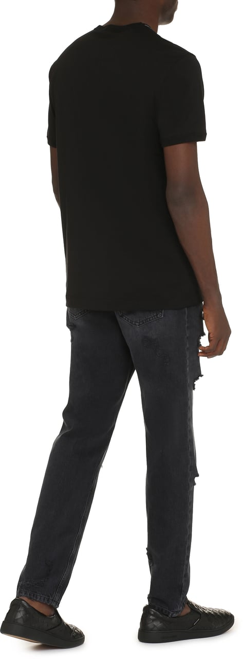 Dolce & Gabbana Cotton crew-neck T-shirt Zwart
