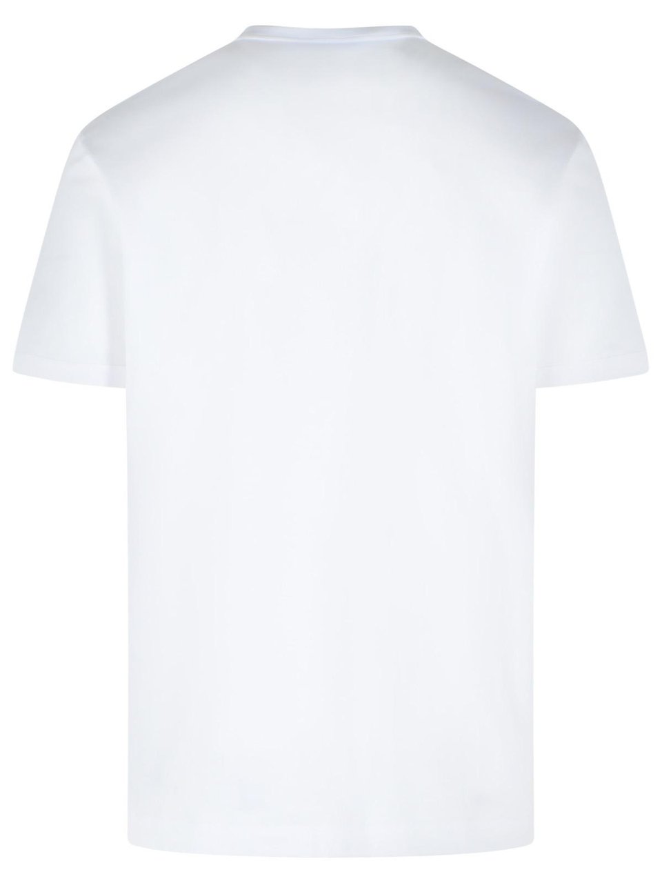 Dolce & Gabbana Classic White Short-Sleeve T-Shirt with Embroidered Emblem Wit