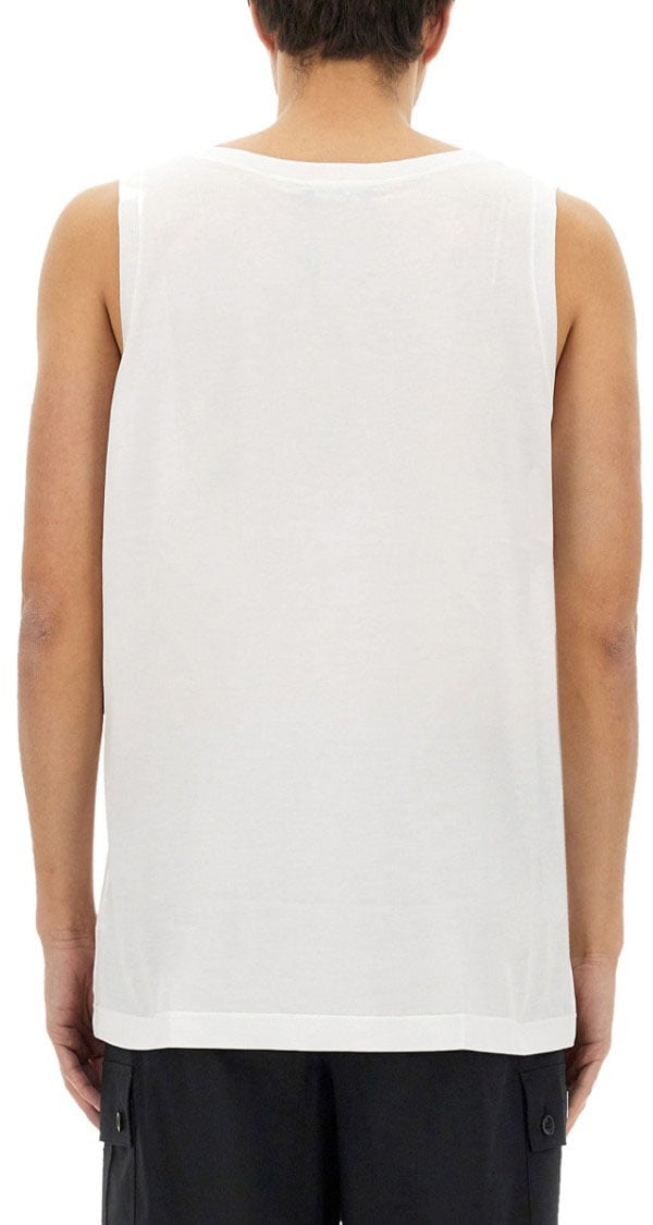 Dolce & Gabbana Cotton "Over" Tank Top Wit