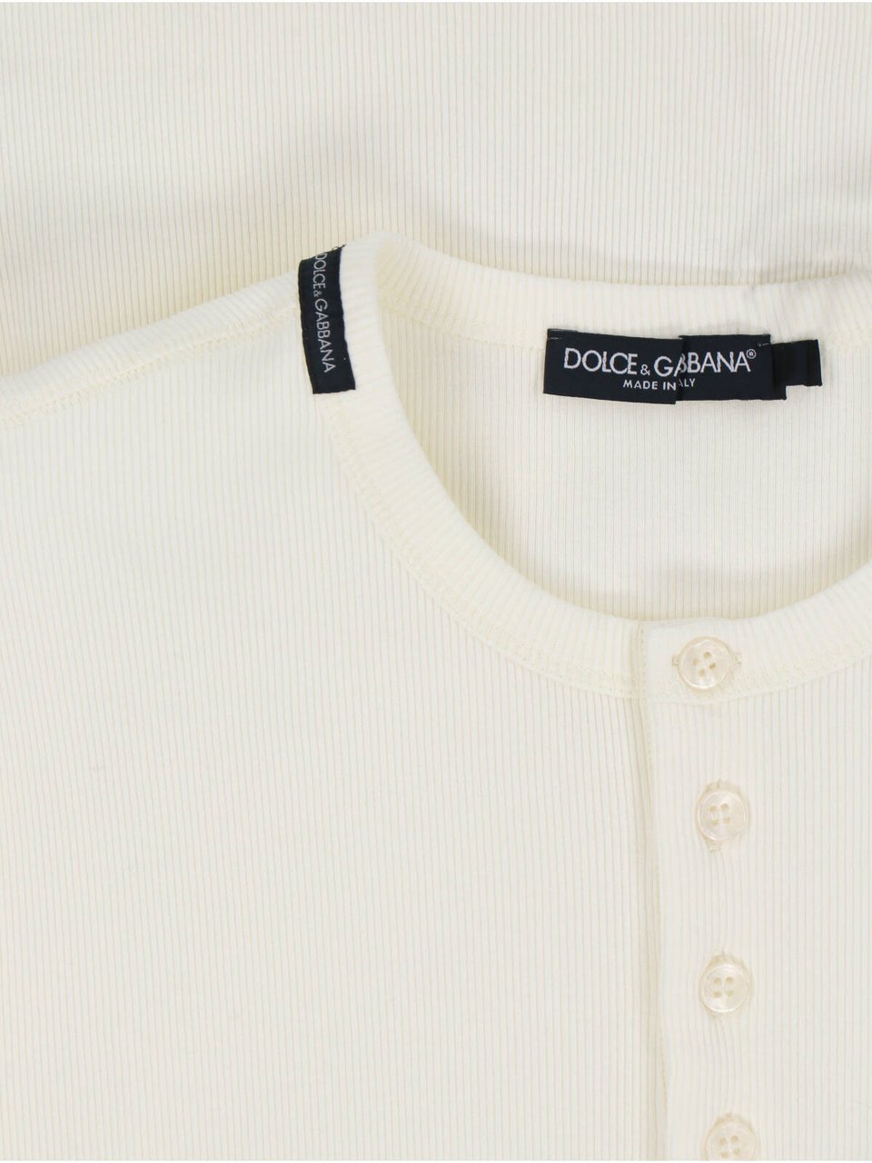 Dolce & Gabbana Minimalist White T-shirt with Crew Neckline Wit