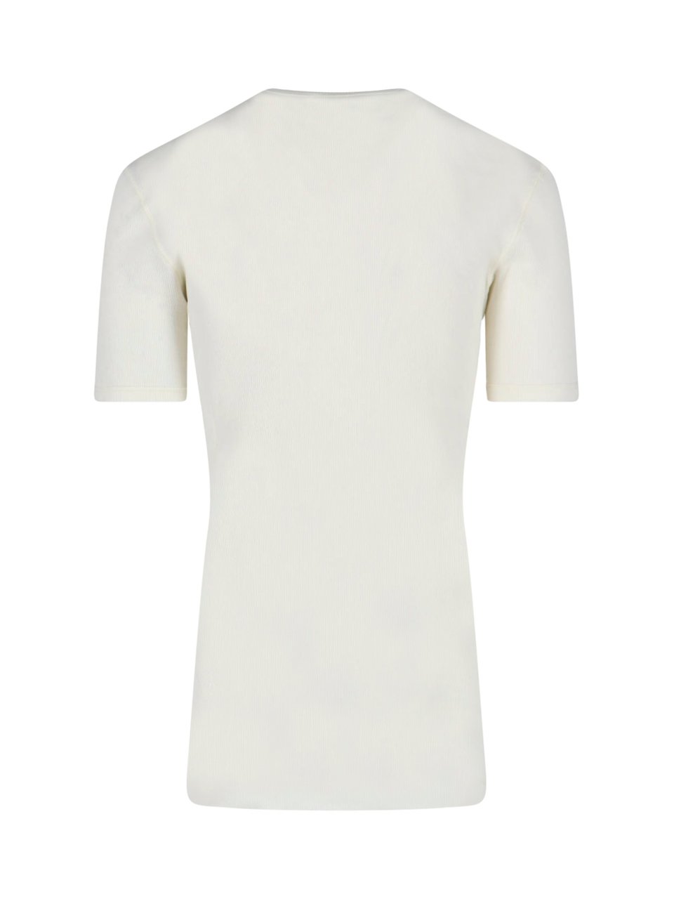 Dolce & Gabbana Minimalist White T-shirt with Crew Neckline Wit