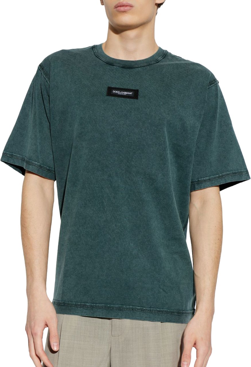 Dolce & Gabbana T-Shirts And Polos Green Groen