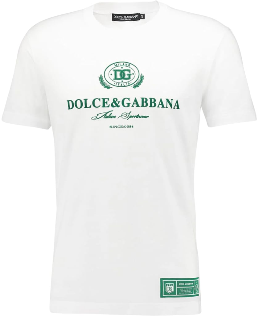 Dolce & Gabbana T-shirt White Cotton Logo D&G Wit