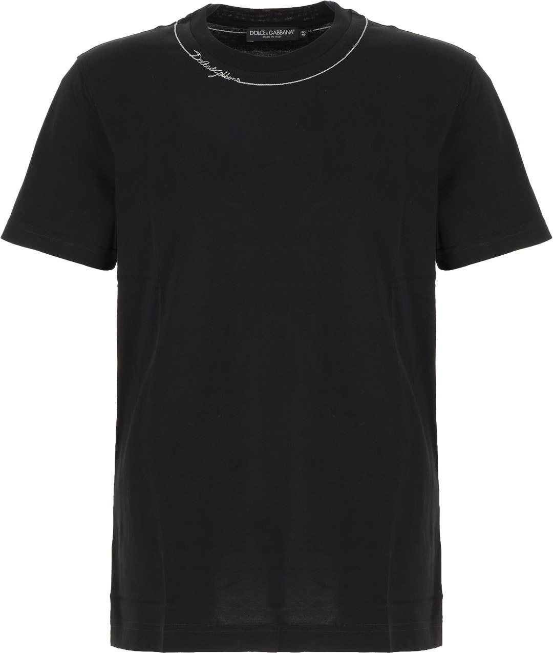 Dolce & Gabbana Dolce&gabbana Black cotton t-shirt Zwart