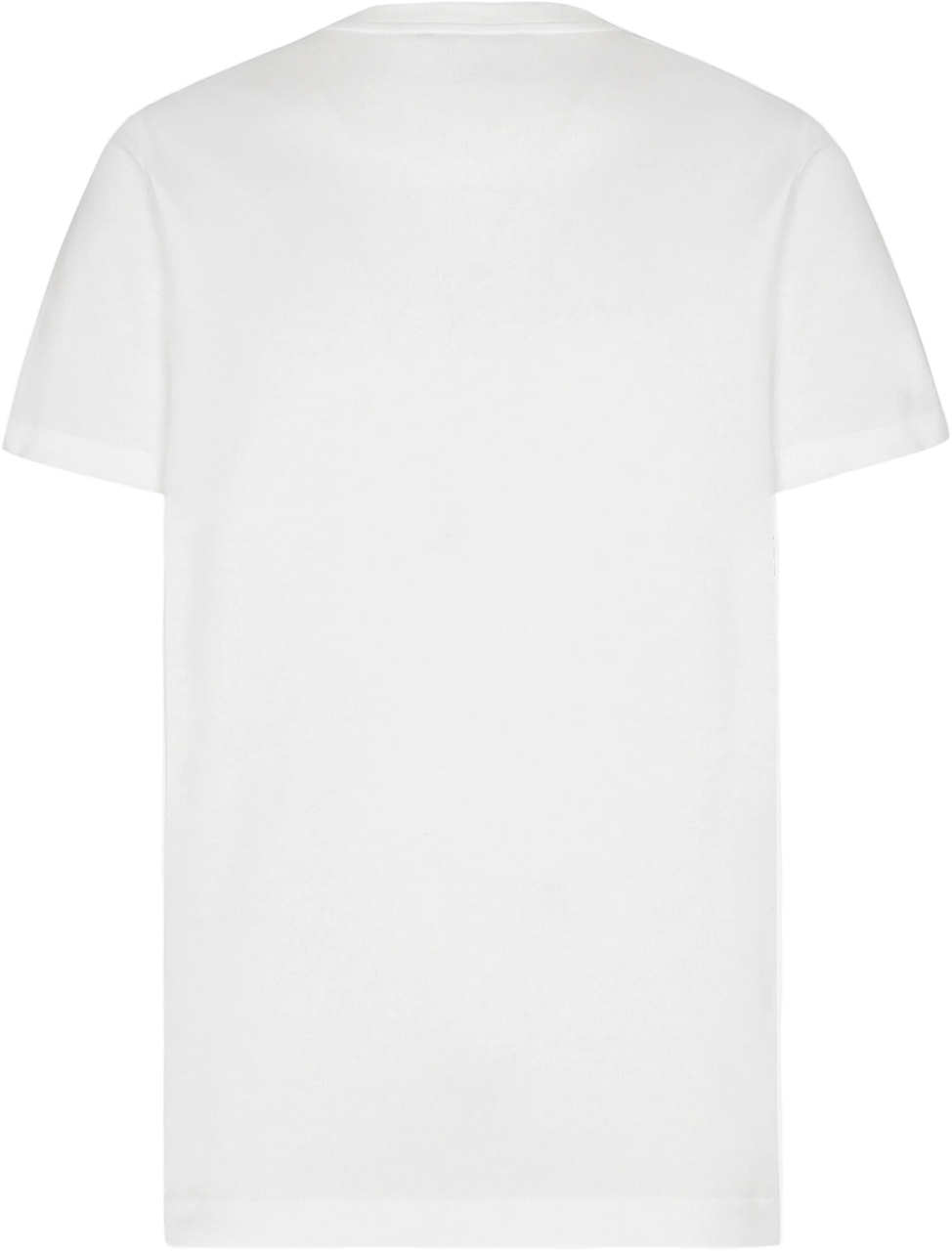 Dolce & Gabbana T-shirt bianca a maniche corte Wit