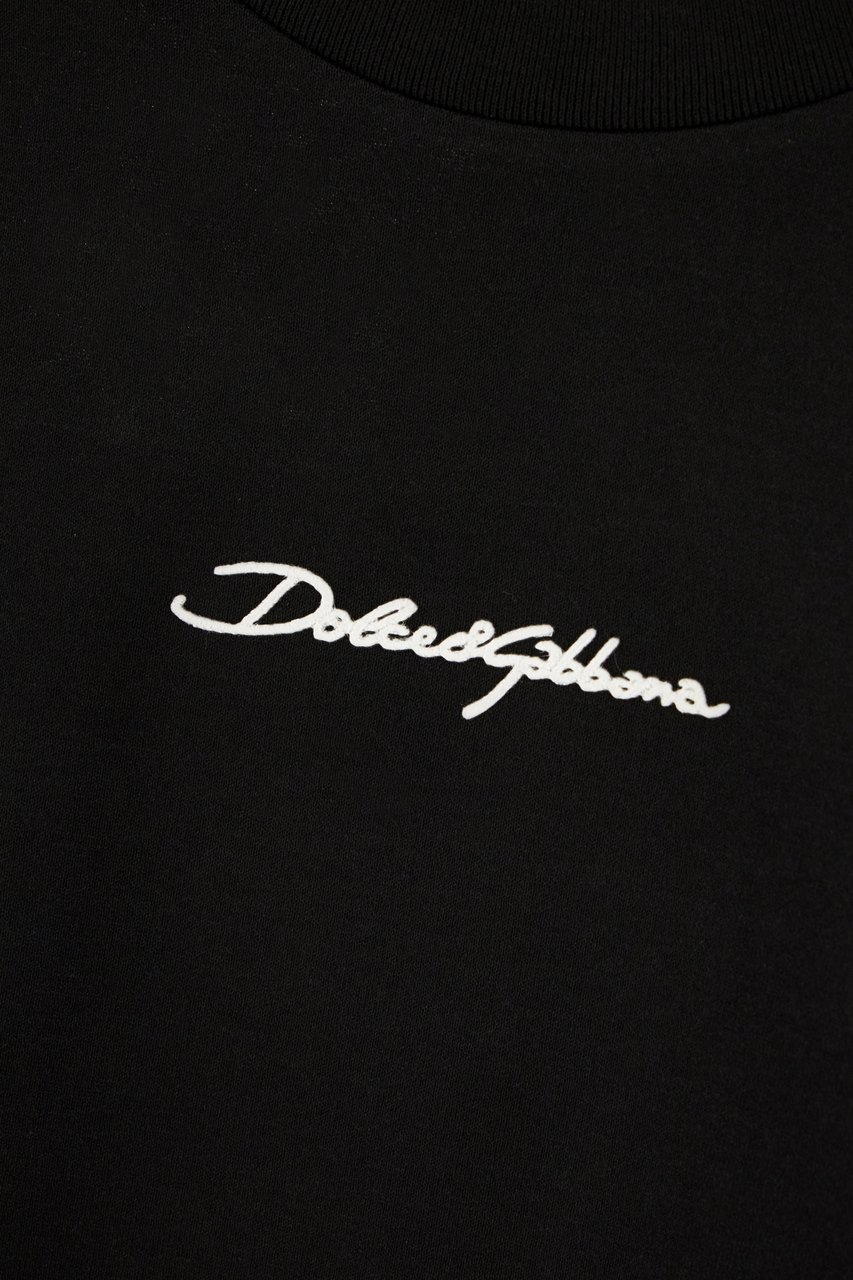 Dolce & Gabbana Dolce&gabbana Black cotton t-shirt Zwart