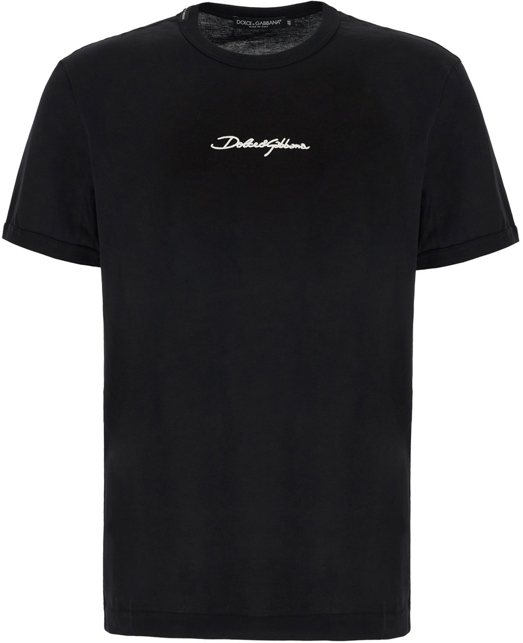 Dolce & Gabbana Dolce&gabbana Black cotton t-shirt Zwart