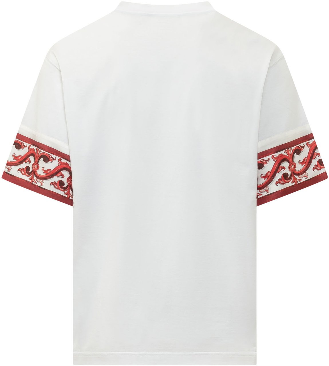 Dolce & Gabbana T-shirt a Girocollo con Taschino Stampato Wit