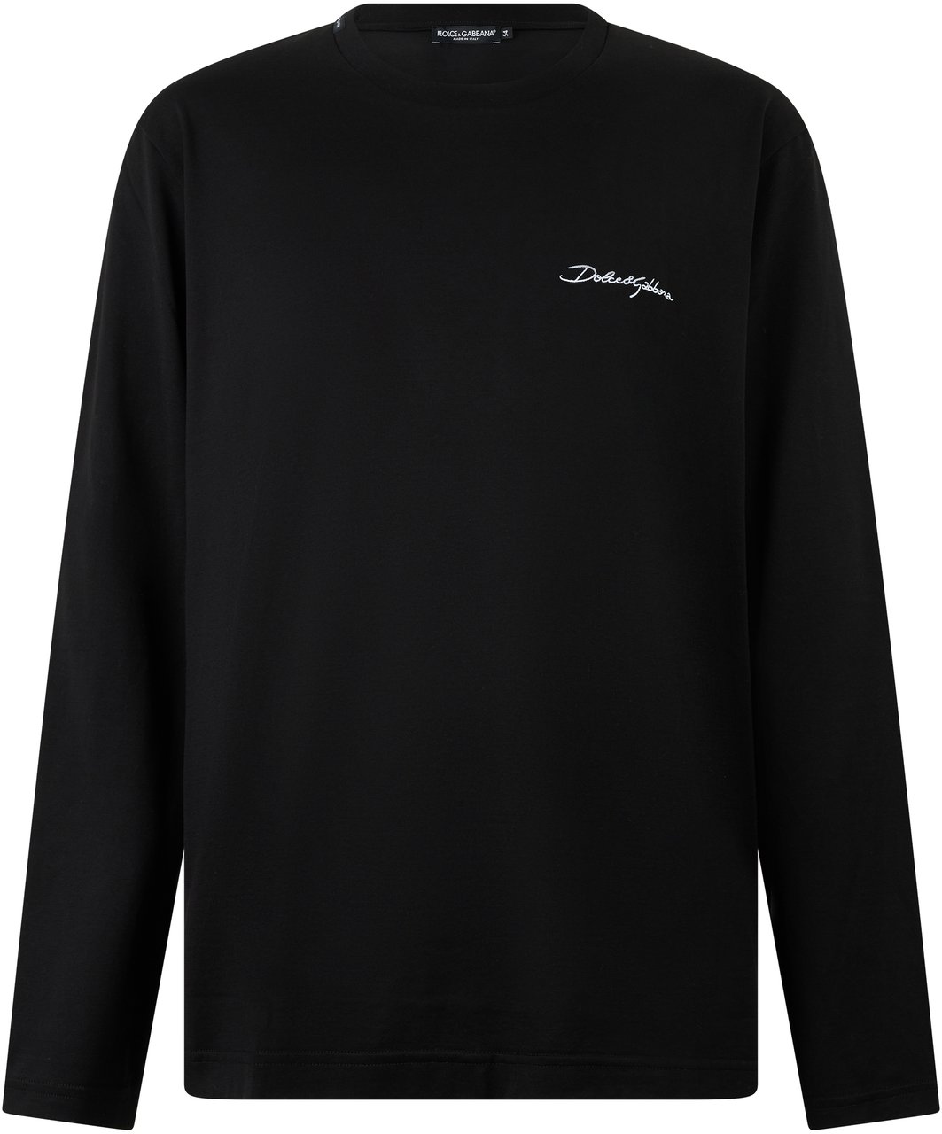 Dolce & Gabbana Long sleeve shirt in cotton Zwart