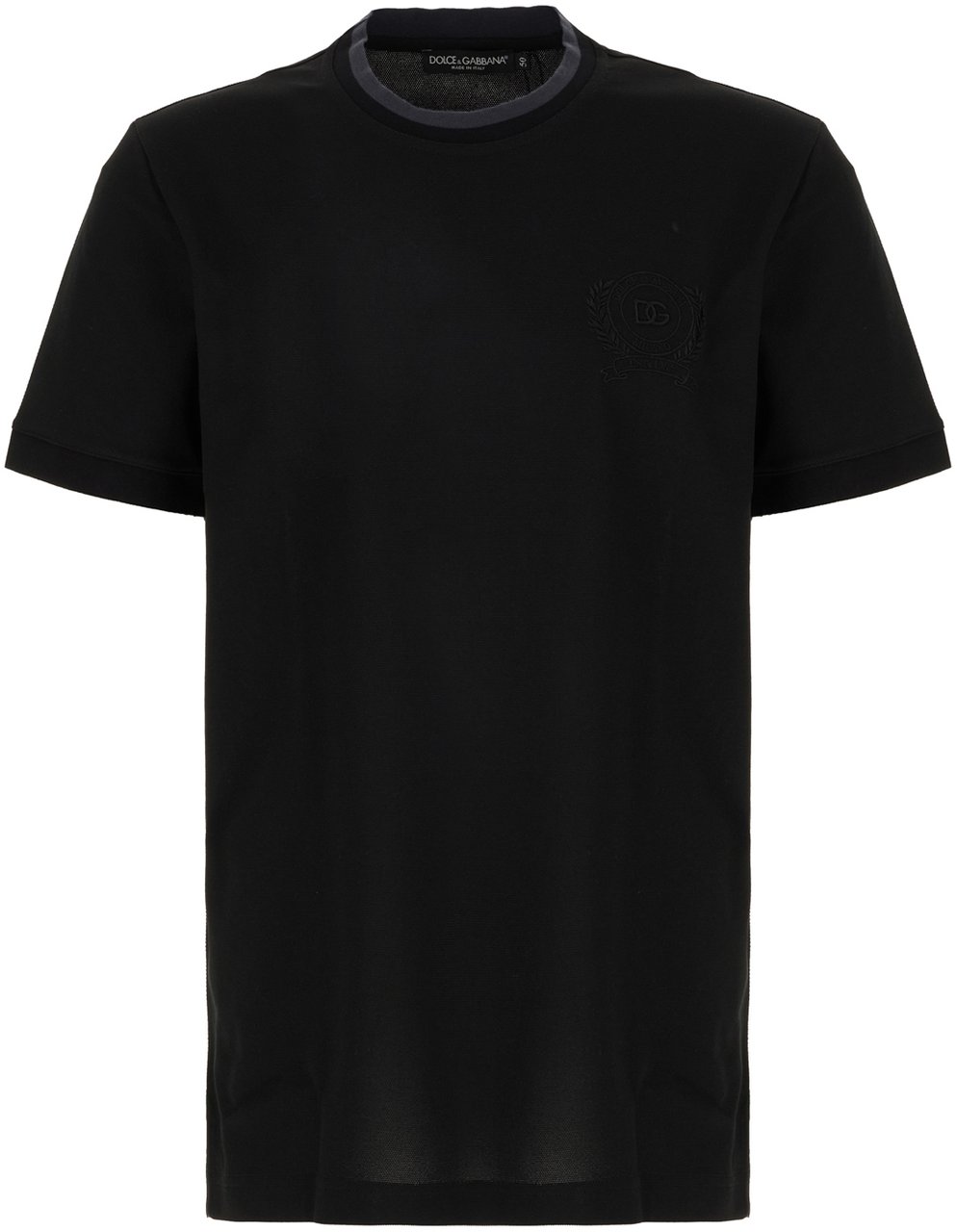 Dolce & Gabbana Dolce&gabbana Black polyester t-shirt Zwart