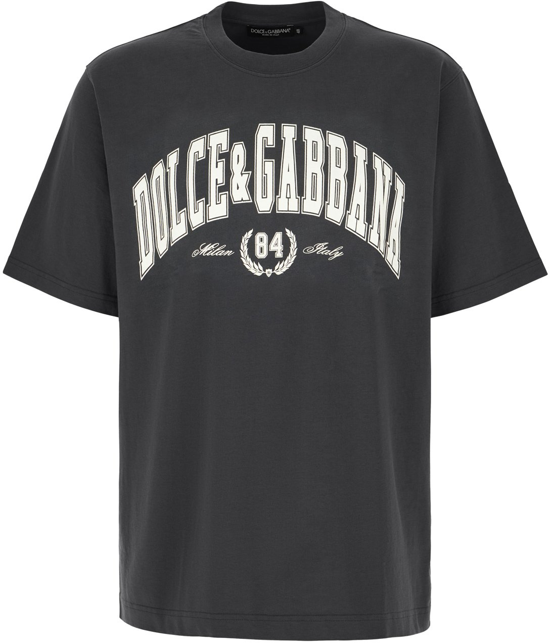 Dolce & Gabbana Dolce&gabbana Graphite cotton t-shirt Grijs