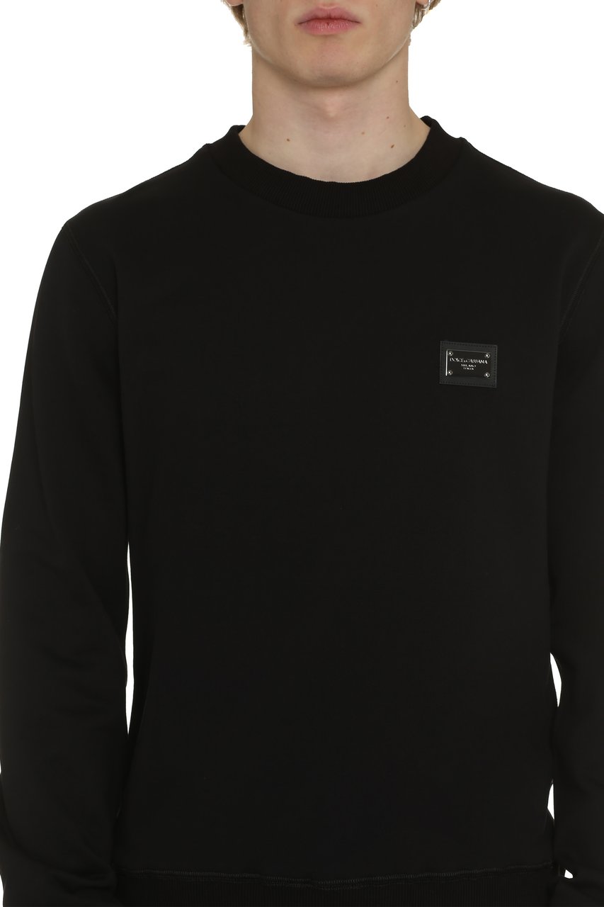 Dolce & Gabbana Cotton crew-neck sweatshirt Zwart