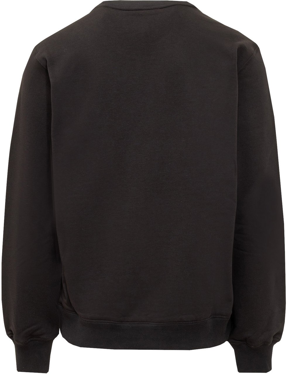 Dolce & Gabbana Felpa Girocollo con Patch Metallica Zwart