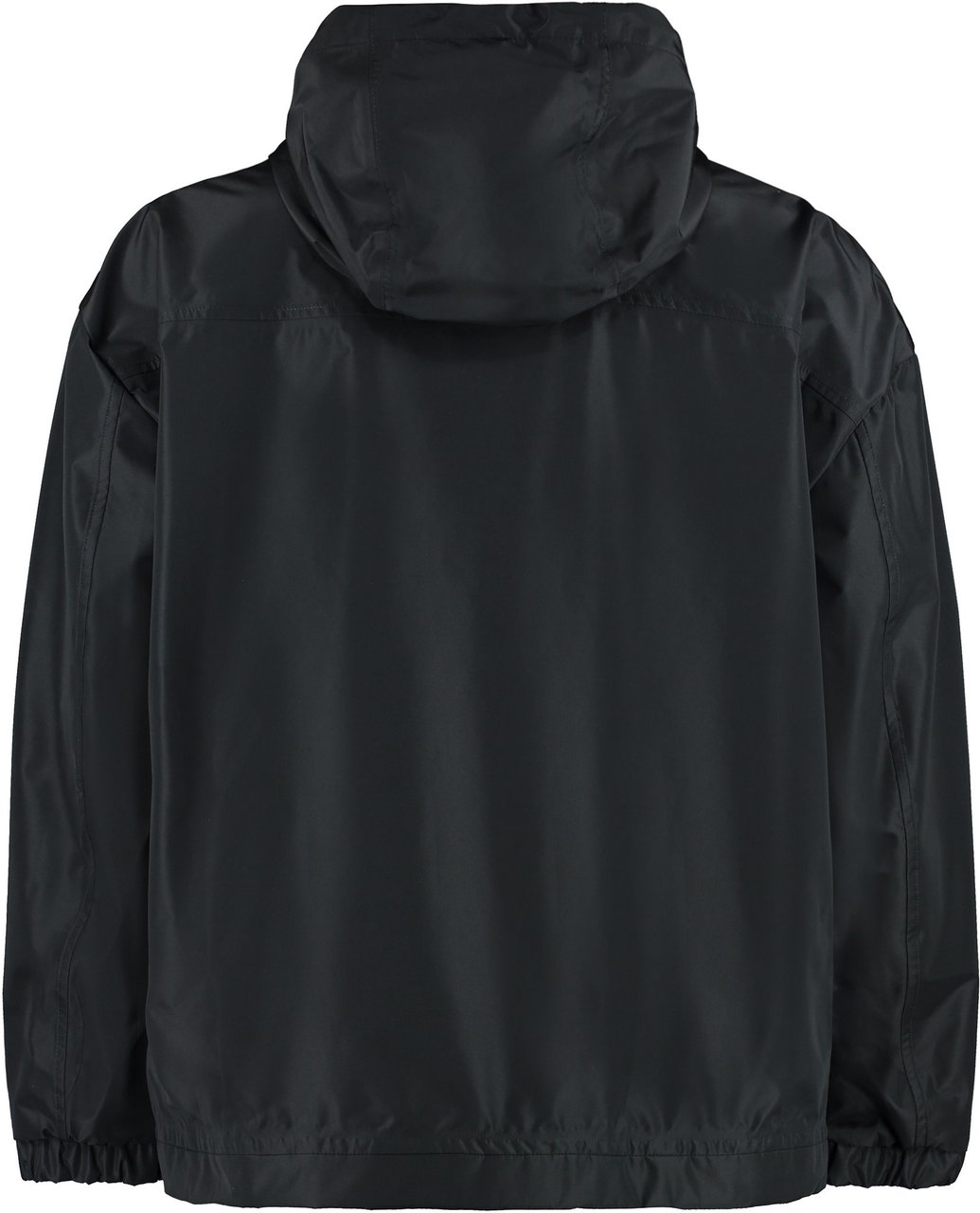 Dolce & Gabbana Technical fabric hooded jacket Zwart