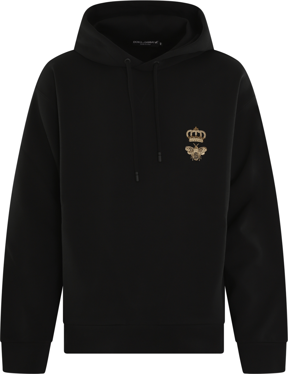 Dolce & Gabbana Heren Cotton jersey hoodie Zwart