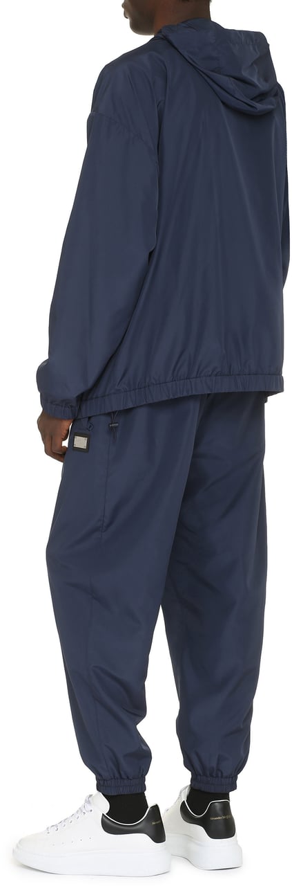 Dolce & Gabbana Nylon windbreaker-jacket Blauw