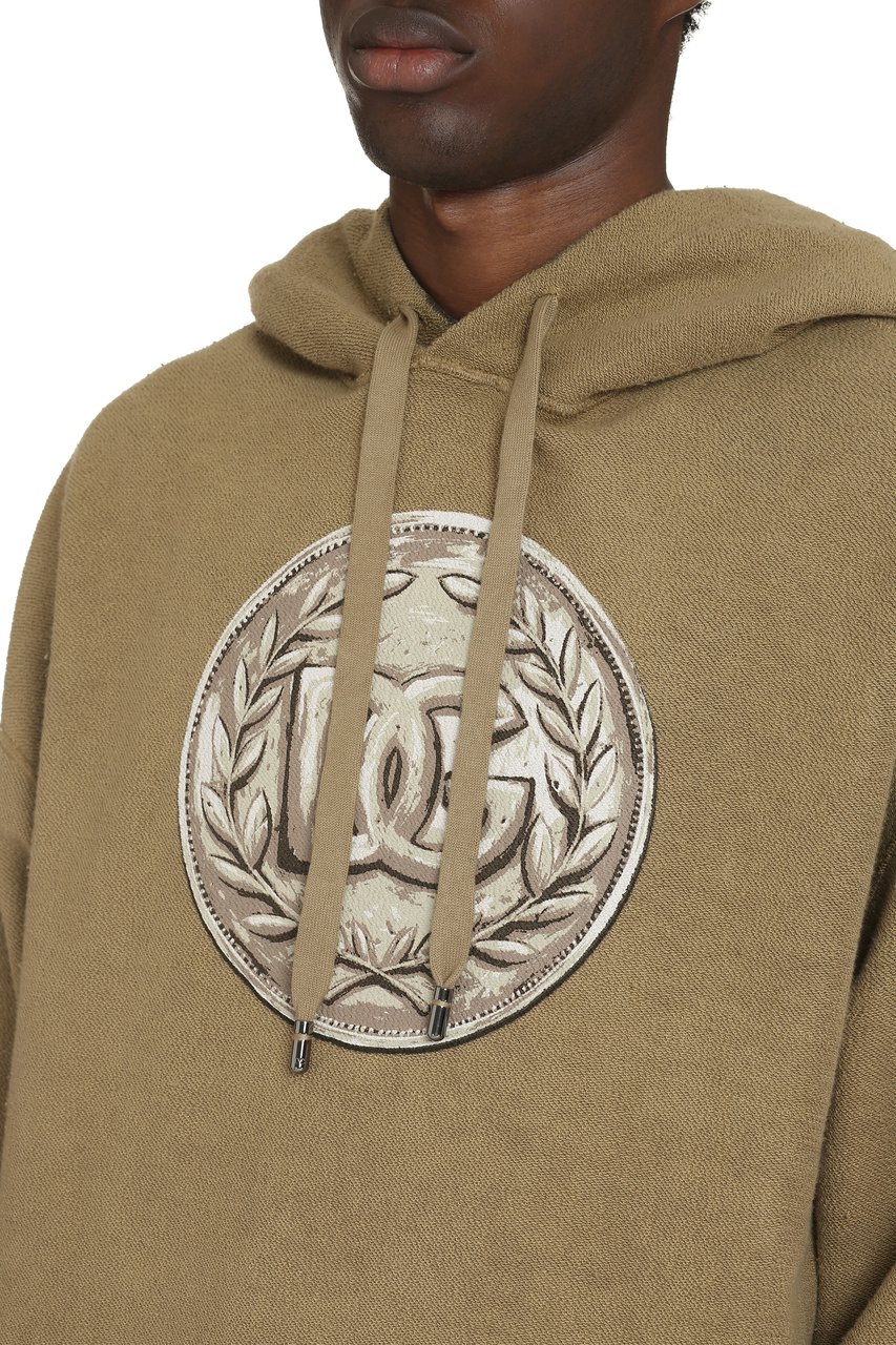 Dolce & Gabbana Logo print hoodie Neutraal