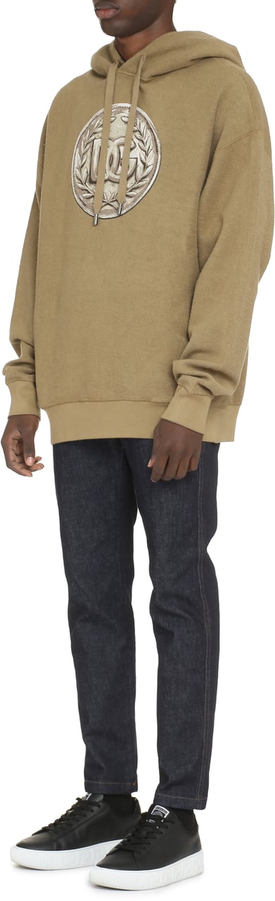 Dolce & Gabbana Logo print hoodie Neutraal