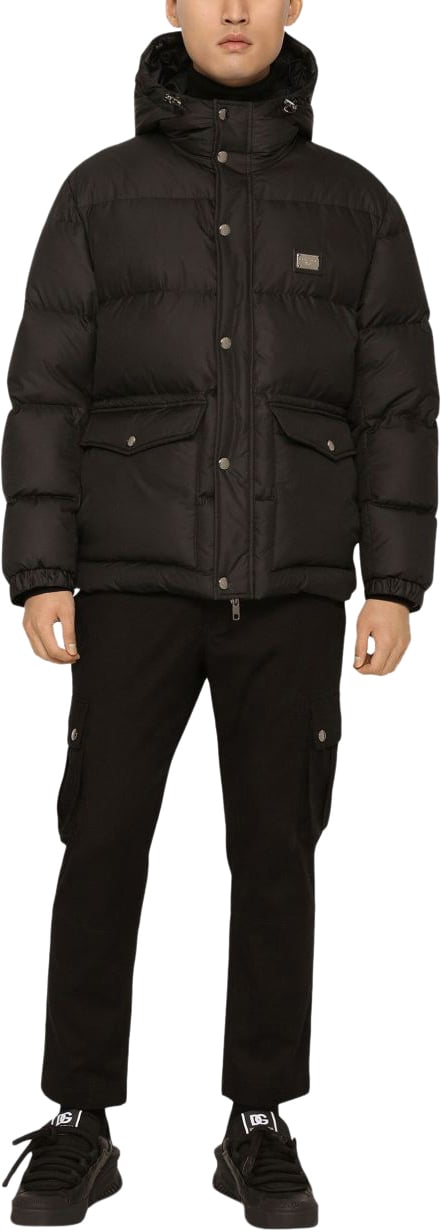 Dolce & Gabbana Coats Black Zwart