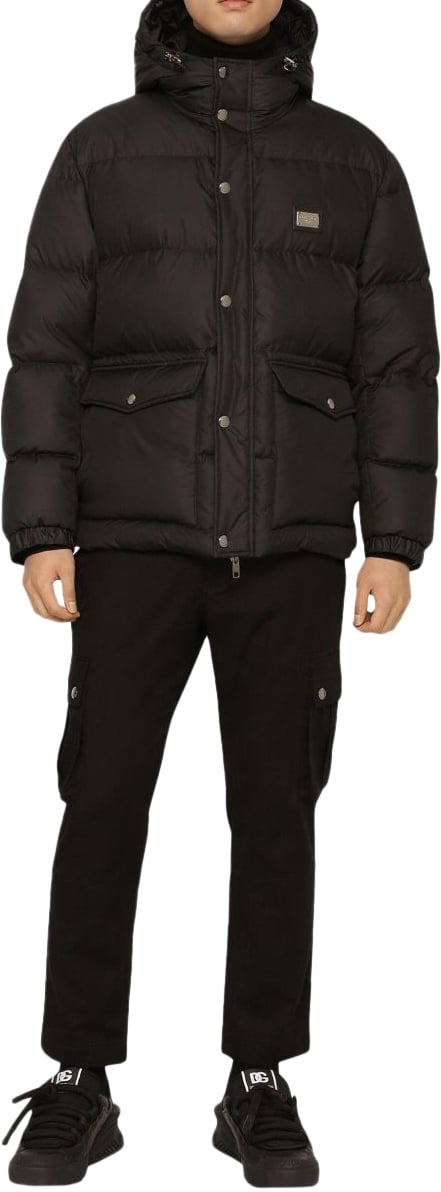 Dolce & Gabbana Coats Black Zwart