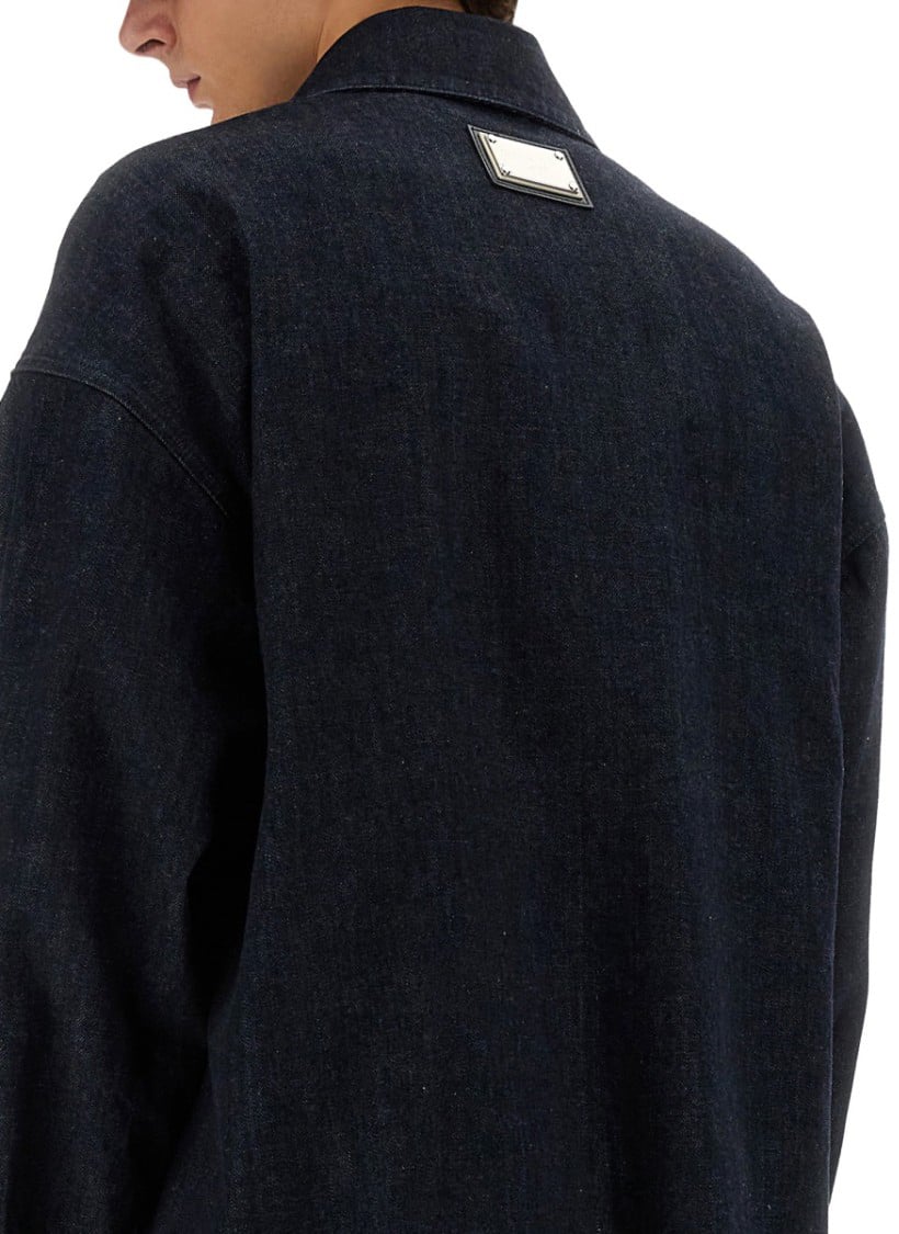 Dolce & Gabbana Selvedge Denim Blouson Blauw