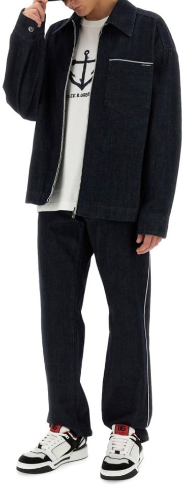 Dolce & Gabbana Selvedge Denim Blouson Blauw