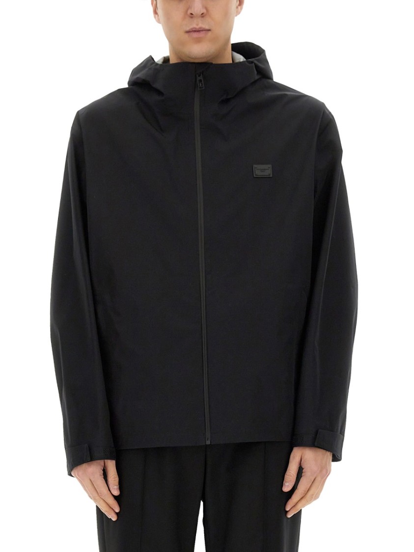 Dolce & Gabbana Hooded Jacket Zwart