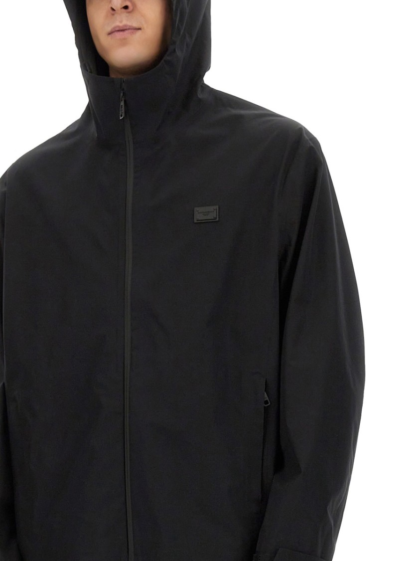 Dolce & Gabbana Hooded Jacket Zwart
