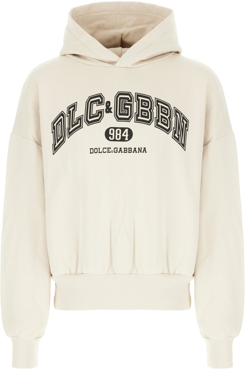Dolce & Gabbana Dolce&gabbana Sand cotton sweatshirt Neutraal