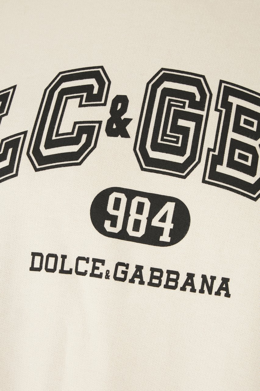 Dolce & Gabbana Dolce&gabbana Sand cotton sweatshirt Neutraal