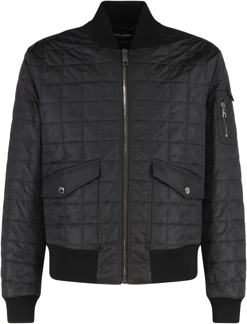 Dolce & Gabbana Padded bomber jacket Zwart