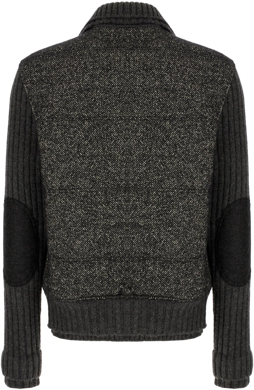Dolce & Gabbana Dolce&gabbana Embroidered wool blend padded bomber jacket Divers