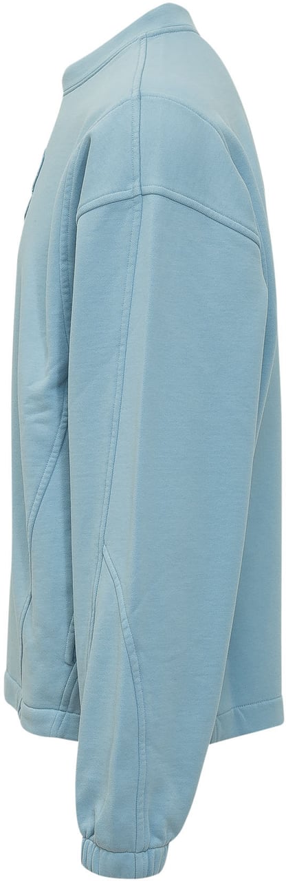 Dolce & Gabbana Felpa Girocollo con Logo Ricamato Lichtblauw