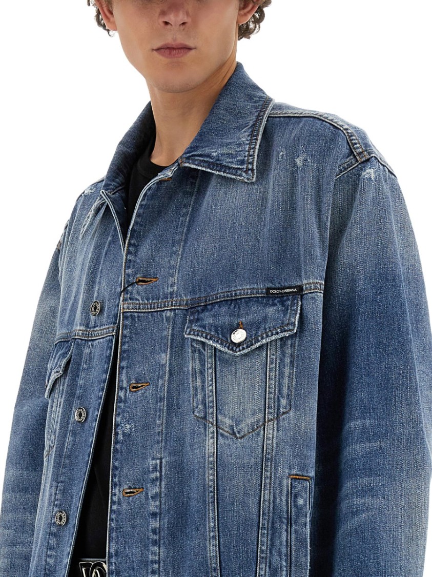 Dolce & Gabbana Denim Shirt Blauw