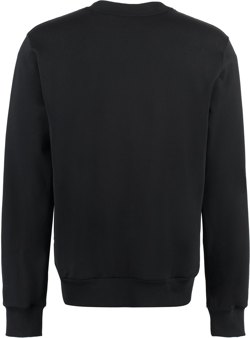 Dolce & Gabbana Logo detail cotton sweatshirt Zwart