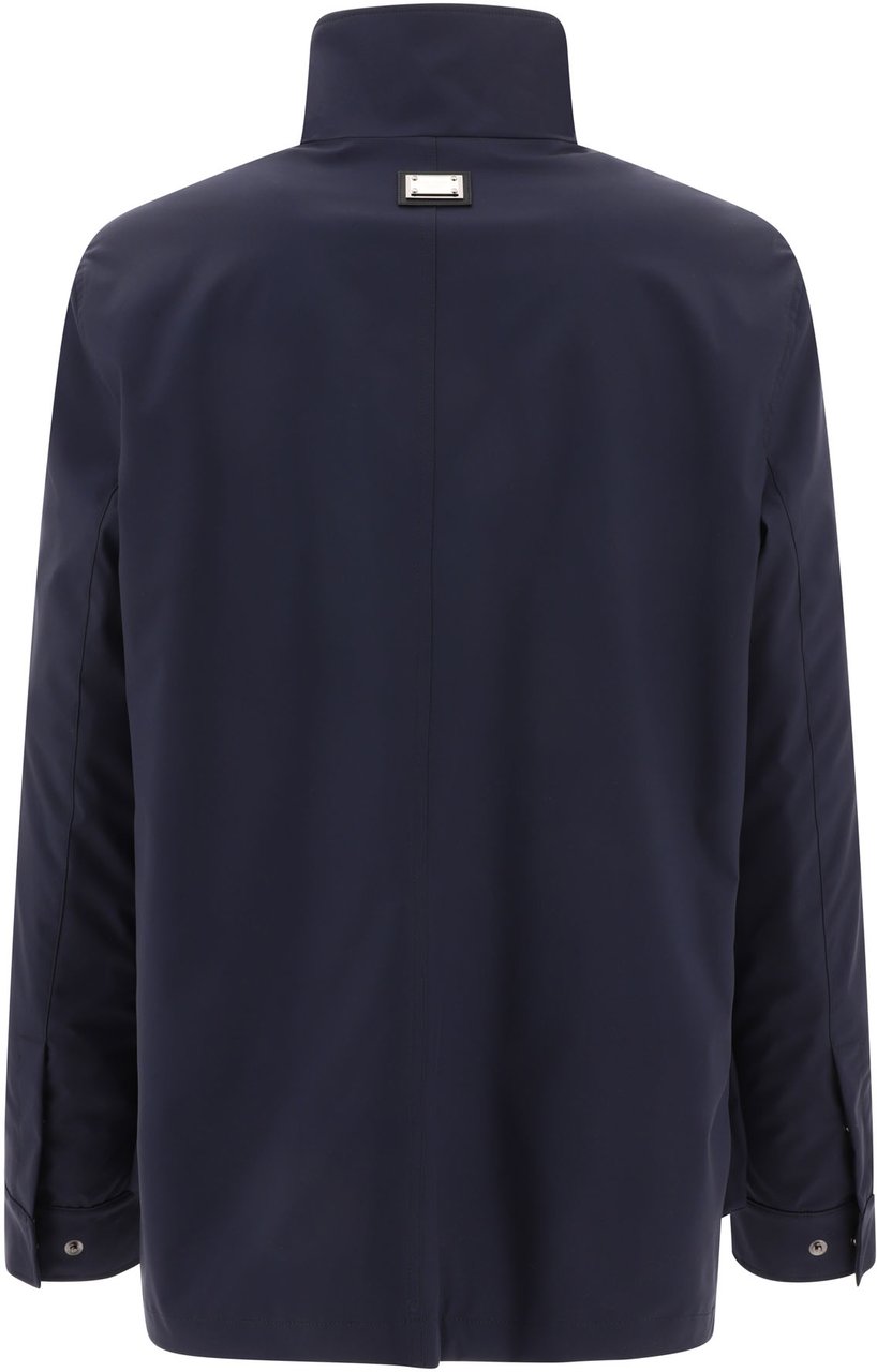 Dolce & Gabbana Technical fabric safari jacket Blauw