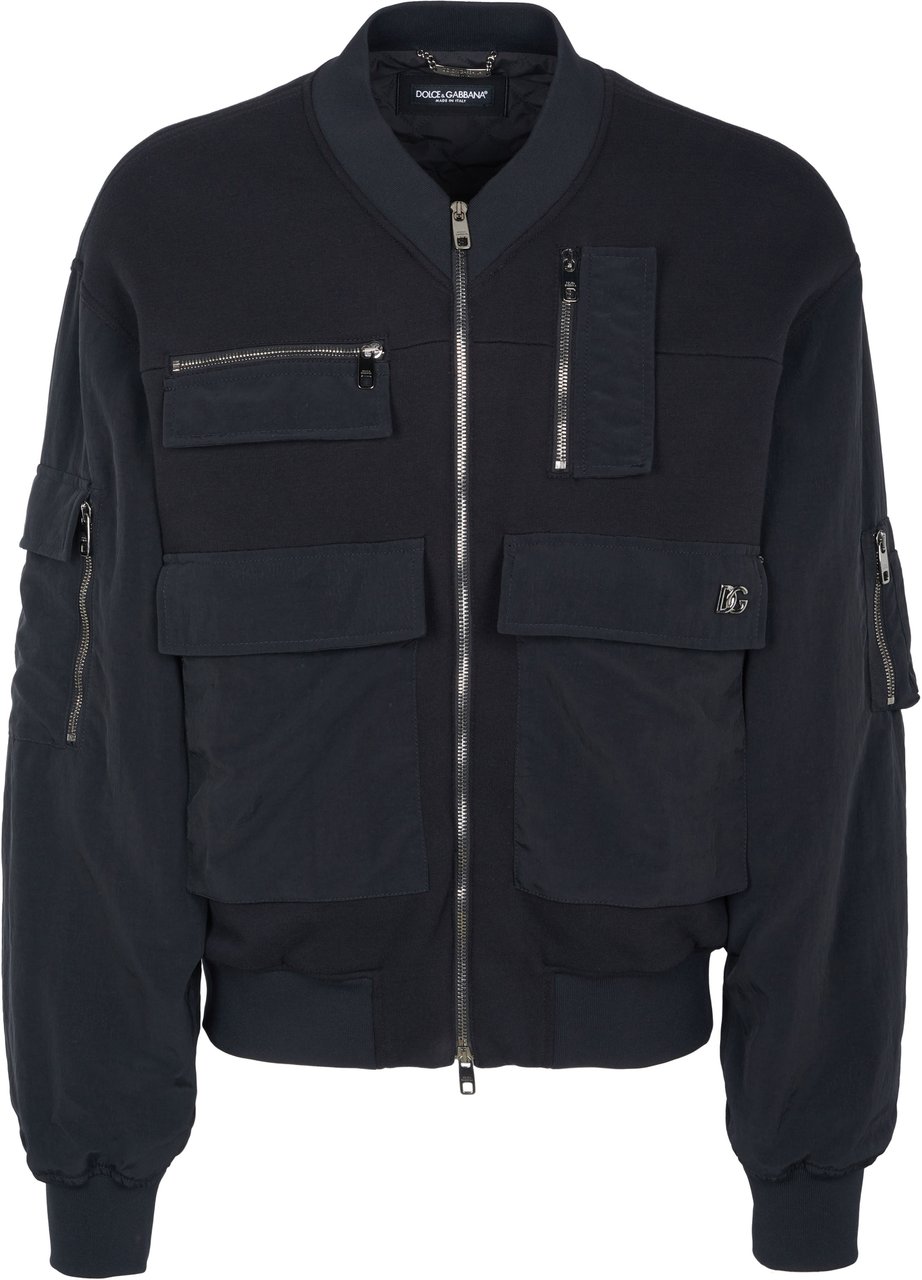 Dolce & Gabbana Bomberjacke schwarz Zwart