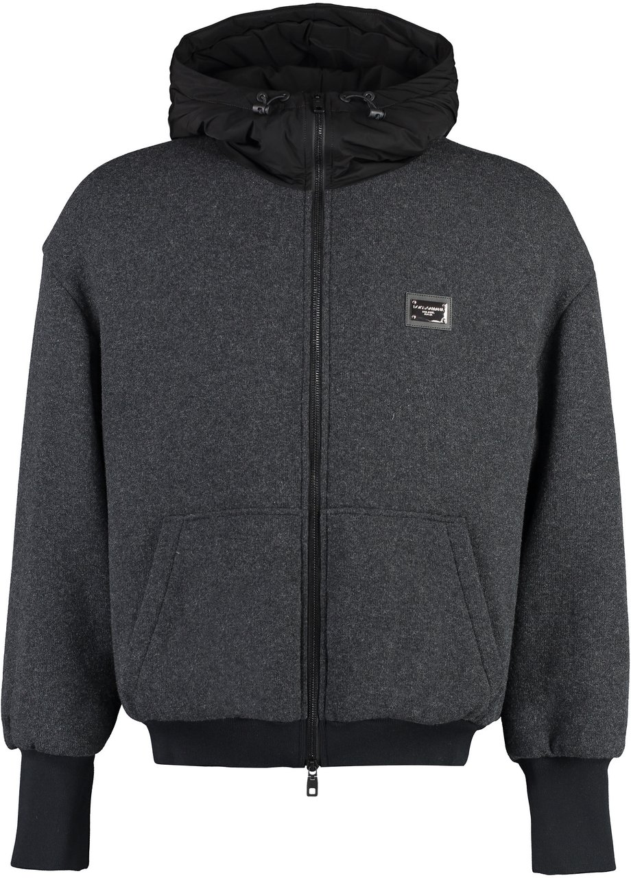 Dolce & Gabbana Jersey full-zip jacket Grijs